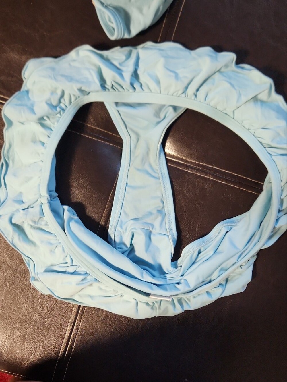 Coco Rave Light Blue Ruffle Two-Piece Girls' Bikini - Picture 9 of 9